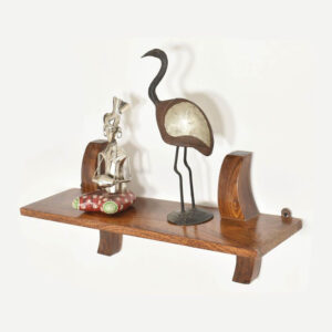 Natraj Art and Craft Camille Wood Antic Wall Shelf