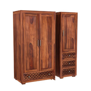 Natraj Art and Craft 3 Door Multi Utility Wardrobe