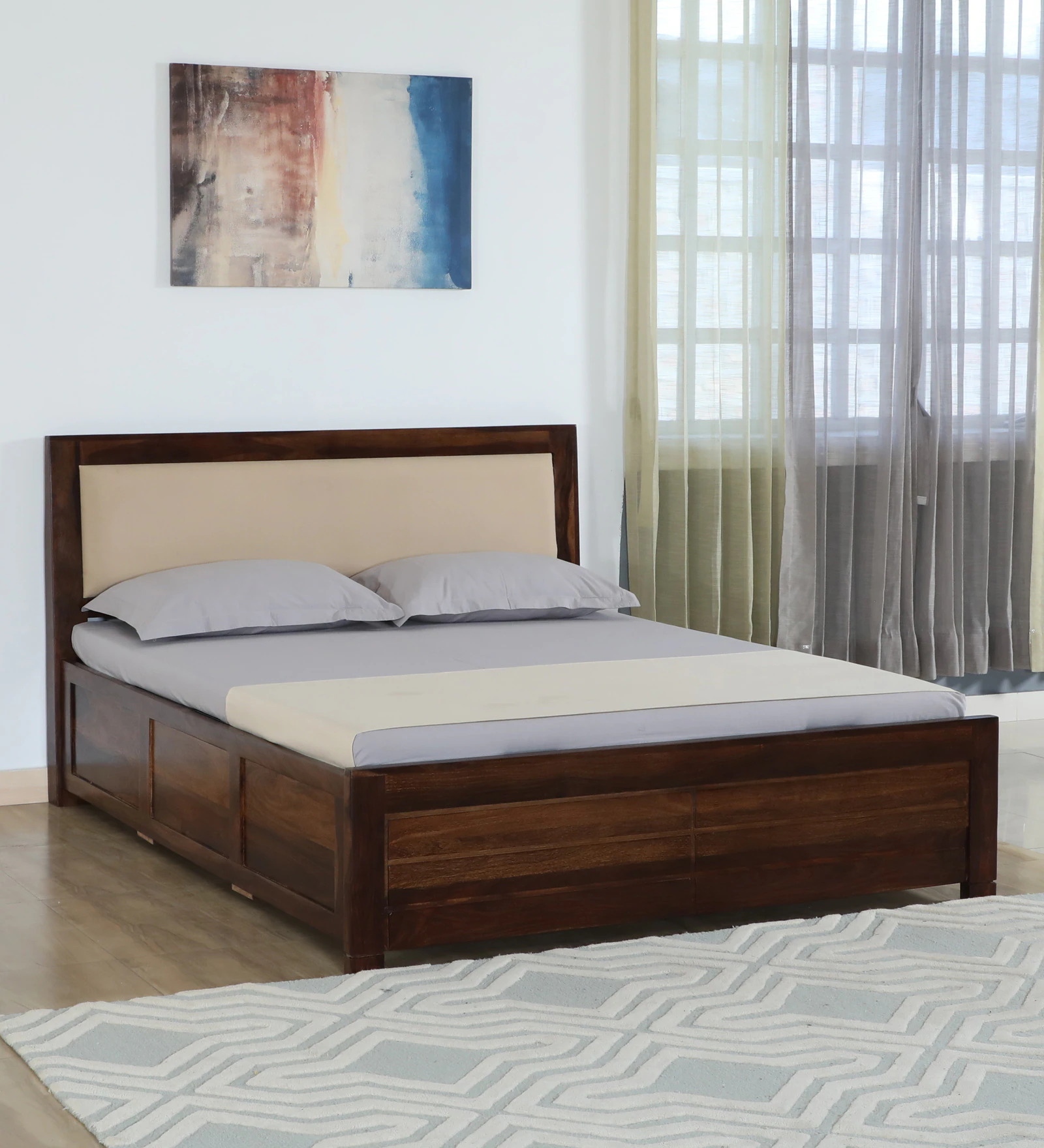 segur-sheesham-wood-king-size-bed-in-provincial-teak-finish-with-beige-padded-headboard-hydraulic-st-rjh5if