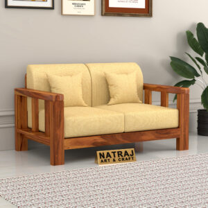 Pythoran 2 Seater Wooden Sofa Set